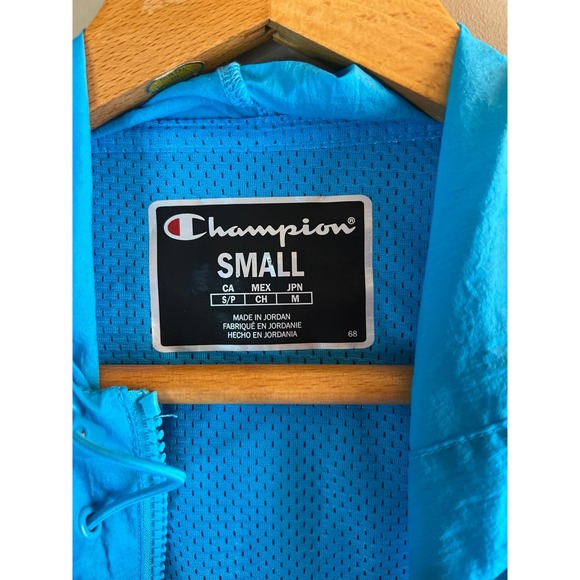 Champion Half Zip‎ Lightweight Hooded Windbreaker Jacket - Mens Small - Picture 3 of 9